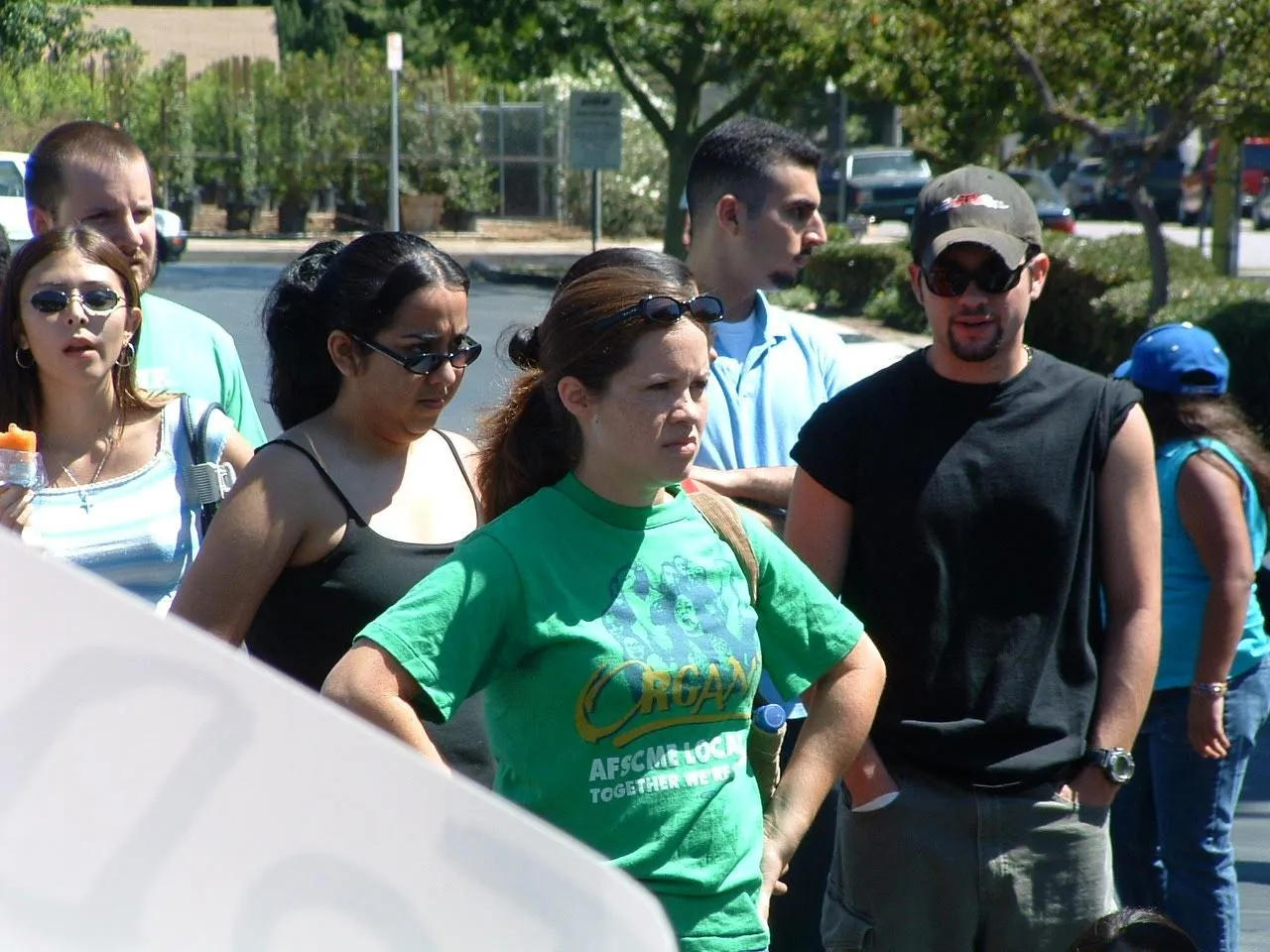Rally for driver’s licenses with AFSCME union members